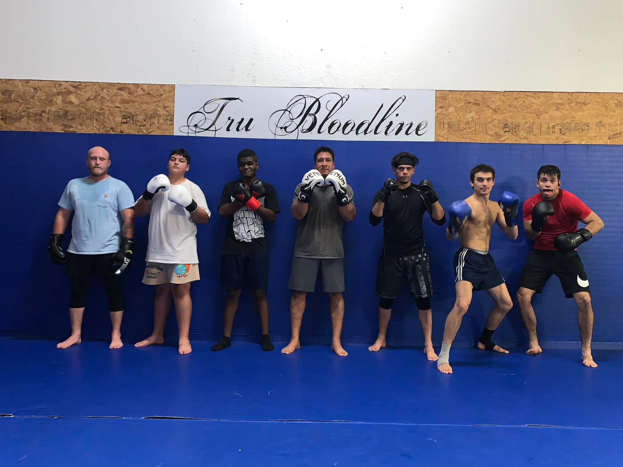 Members training at Tru Bloodline MMA & Fitness gym near Webster, TX